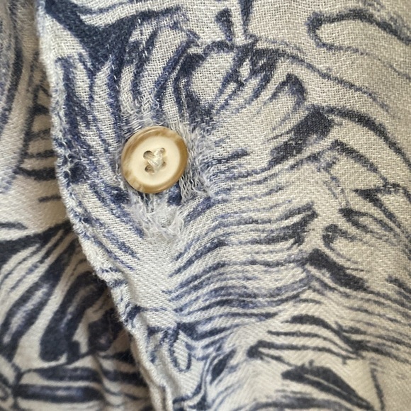 🔥 TASSO ELBA Mens Silk/Linen shirt short sleeve Beach Coastal vacation Sz XL - Picture 8 of 11